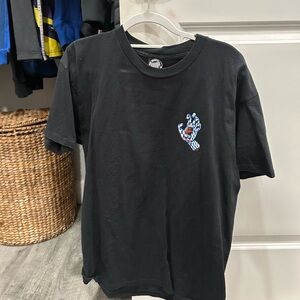Black Santa Cruz Screaming Hand Tee